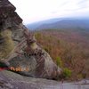 My buddy and I had difficulty finding the P1 belay and traverse for this route, and ended up going up a much harder one accidentally. After looking at photos we took, and then comparing to photos already on the site, I surmised this is where the P1 Belay and traverse are. Am I correct?