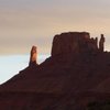 The Priest, The nuns, The Rectory, and Castleton tower around sunset. March 2016