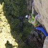 Pulling onto the headwall before the chains.