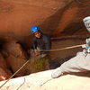 Scope out your LZ!  If you blow the second mantel, just try to land on your belayer.<br>
Fun Navajo dome in an amazing location.