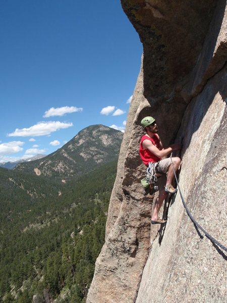 Hanging onto hollow rock!