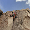 Marc Hill leading "Hidden Technology" (5.11a lb) in August 1990