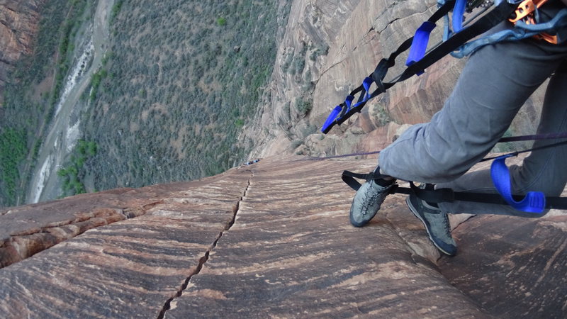 Looking down on pitch 6