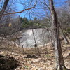 near base of Found Ledge looking at The Little Slab