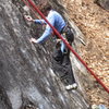 Again, crux moves on little slab are the first few off of the ground. 