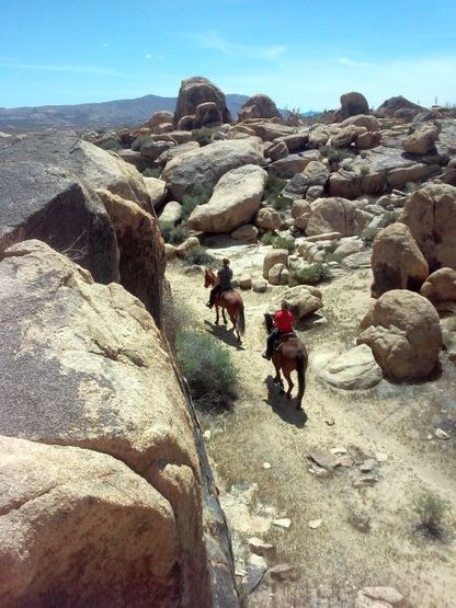 Riders on horseback, The Cemetery