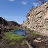 Shallow water bouldering area…