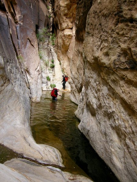 Shad and I in Ice Cube canyon. RRNCA.