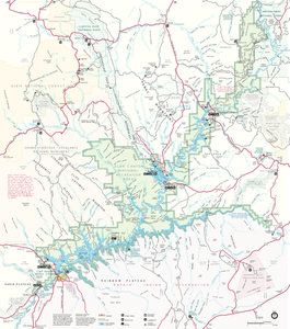 Map of Glen Canyon National Recreation Area. View full version here: www.nps.gov/glca/planyourvisit/upload/mapglencanyonnra.pdf