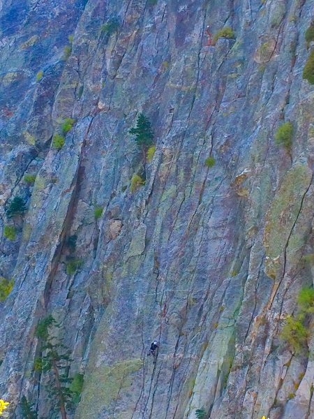 Howard and Jake during there FA of Meddle on The Matna Buttress!!!