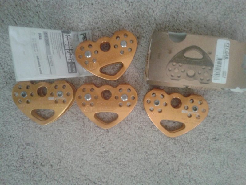 Brand New Petzl Tandem Double Pulley<br>
5 for Sale-$40 each