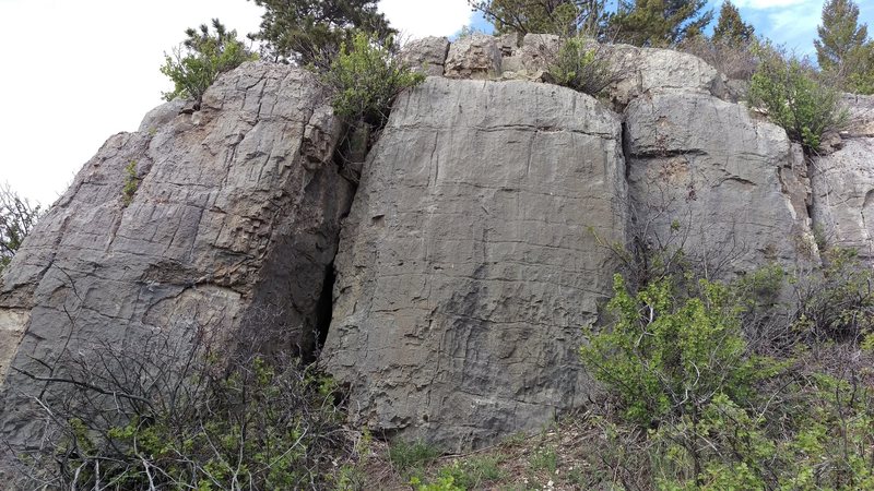 These three! Just high enough to make them boulder problems.