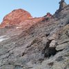 Looking up the route to the Slovay hut