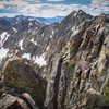 climbing in the Gore Range