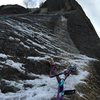 Looking up at the prow in winter.