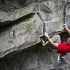 Pulling the lip on Angle of the Dangle. Photo by Samuel Wilson