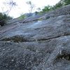 Looking up from the base of Pitch 1 of Borderline. A bit of a grungy start but it gets better!