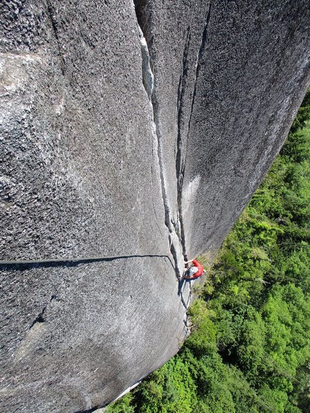 Looking down Pitch 3 of Calculus Crack.