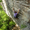 Zach Lesch-Huie of the Access Fund on Breaking a Cold Sweat, 5.11+.