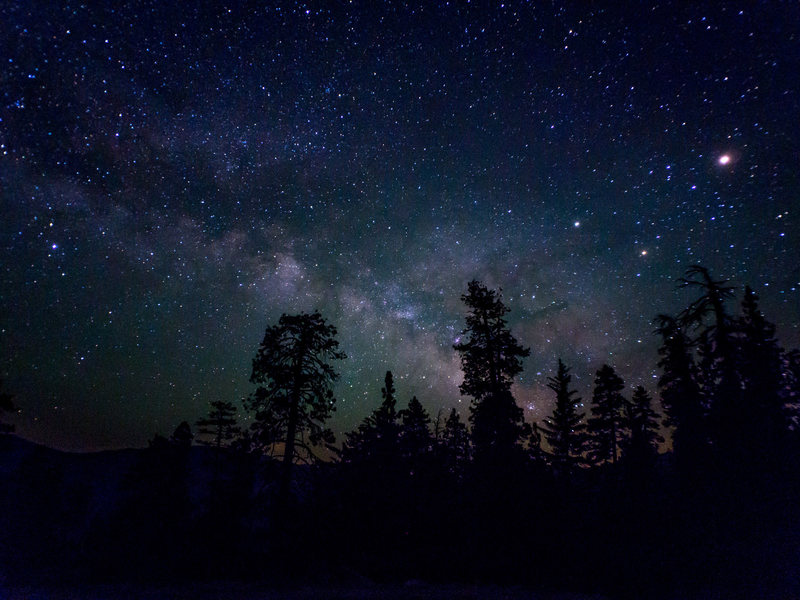 Night sky from the top of Dome Rock.