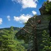 Eric on Hemlock Arete at Linville River Crag