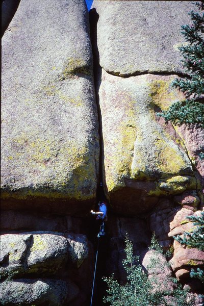 Chuck Grossman on the Right Torpedo Tube. Late '80s.