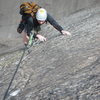 Tom on the Crux Dike