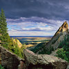 Carmichael Photography West Face of the 3rd Flatiron after a storm ... Hassleblad capture ... 2 images stitch Landscape in sizes up to 95x50" bobcarmichael.com 