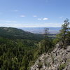 View to the SW (Okanogan Valley beyond the shoulder of Burge Mtn) from the top.