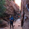 black corridor at red rocks