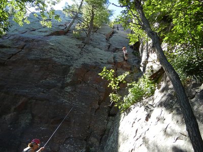 Moving left to finish on the face.