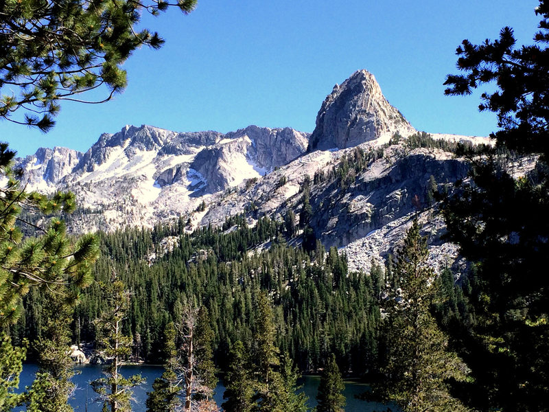 Crystal Crag from the Lodge.