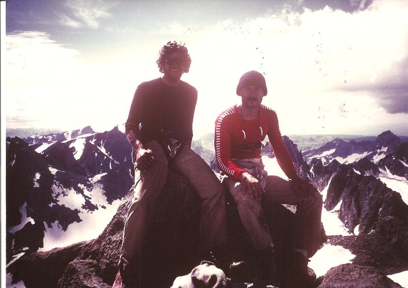 to further the lee van clef comparison...<br>
<br>
Me and Pablo, Gannett Peak Wyo, 1984