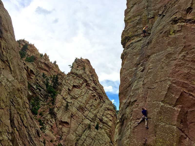 Ryan Shupe headed up the West Buttress.