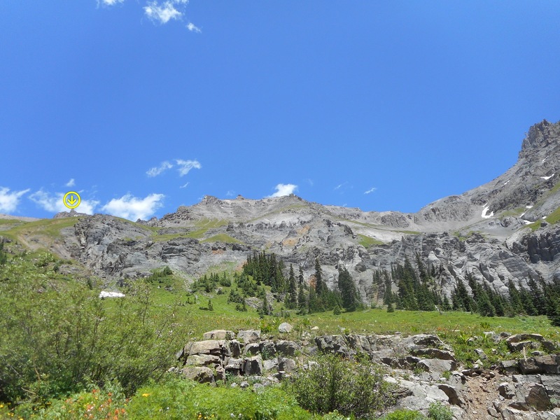 Teakettle is on the left. Cross the road and start your ascent.