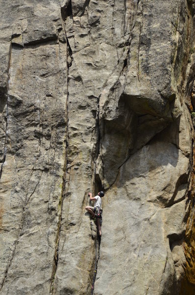 Unknown climber on West Face.