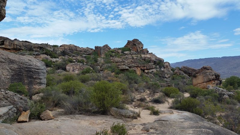 The area of the Plateau near de Pakhuys. Several of the stellar problems in this area are scattered about. 