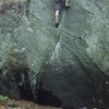 just about to top out....loved this boulder problem