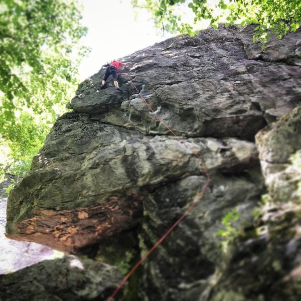 Espresso (5.10d) at Rumney