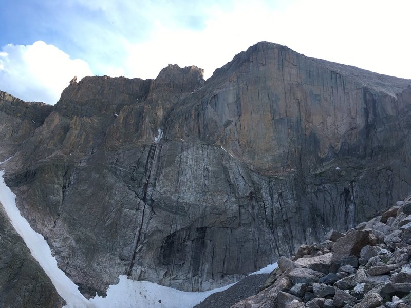 The Diamond viewed from the descent of The Camel.