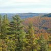 Tick looking south, Little Huron river valley is below.