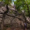 Climbing Classic Crack in August, 2016.