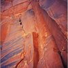 FA. Spartans at the Door. Lost World Butte. Bartlett Flat . Moab. with Andy Ross and Jim Howe 2002