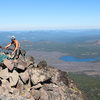 The last belay ledge.