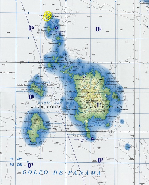 Map of Las Perlas