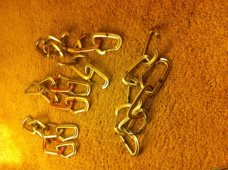 Selection of BD Hotwire wire-gate ($1.50 each) 17 total and solid gate carabiners ($1 each) 14 total. <br>
ALL SOLD