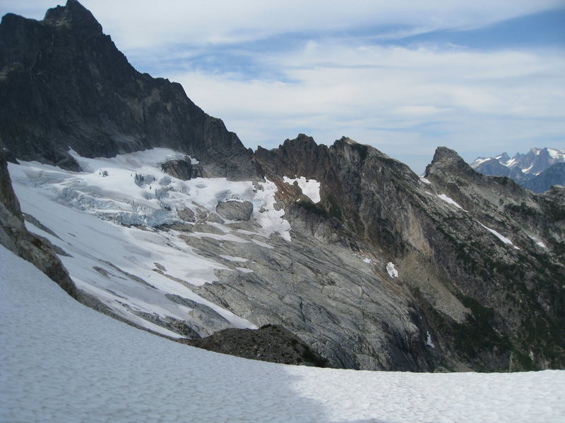 View from the Col towards the ridge