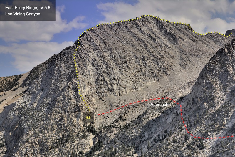 East Ellery Ridge from the Tioga Pass Road (US 120)