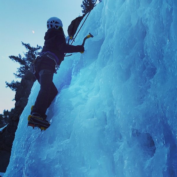 Clear creek ice climbing