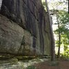 Gorgeous streaked wall. Most solid looking rock I found while hiking in the park the last couple days. 